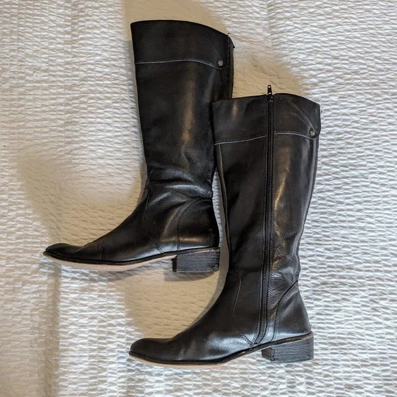 Corso Como Shoes Corso Como Tall Black Leather Riding Boot
